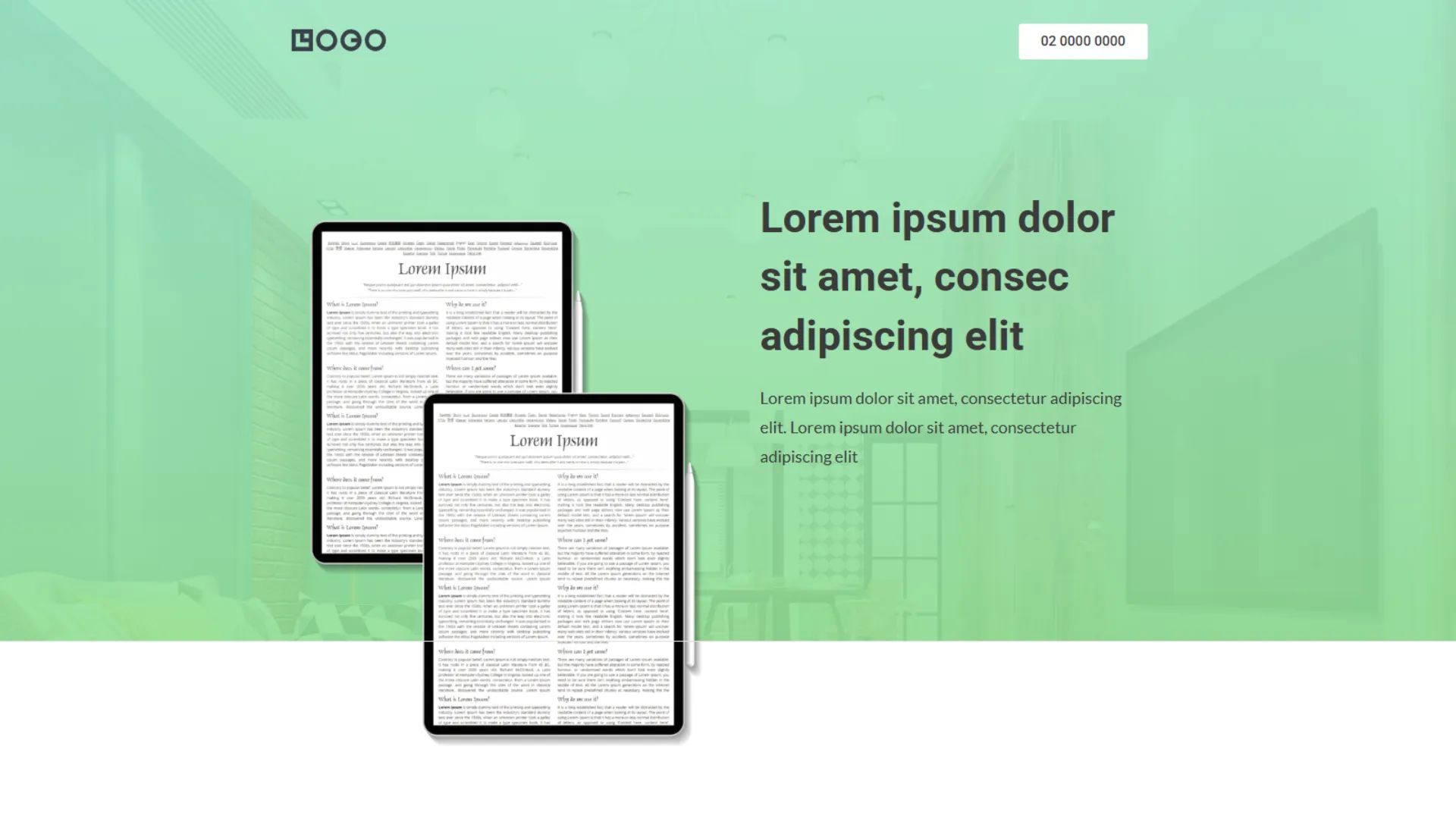 Landing Page Template 5 by DSIGNS Australia